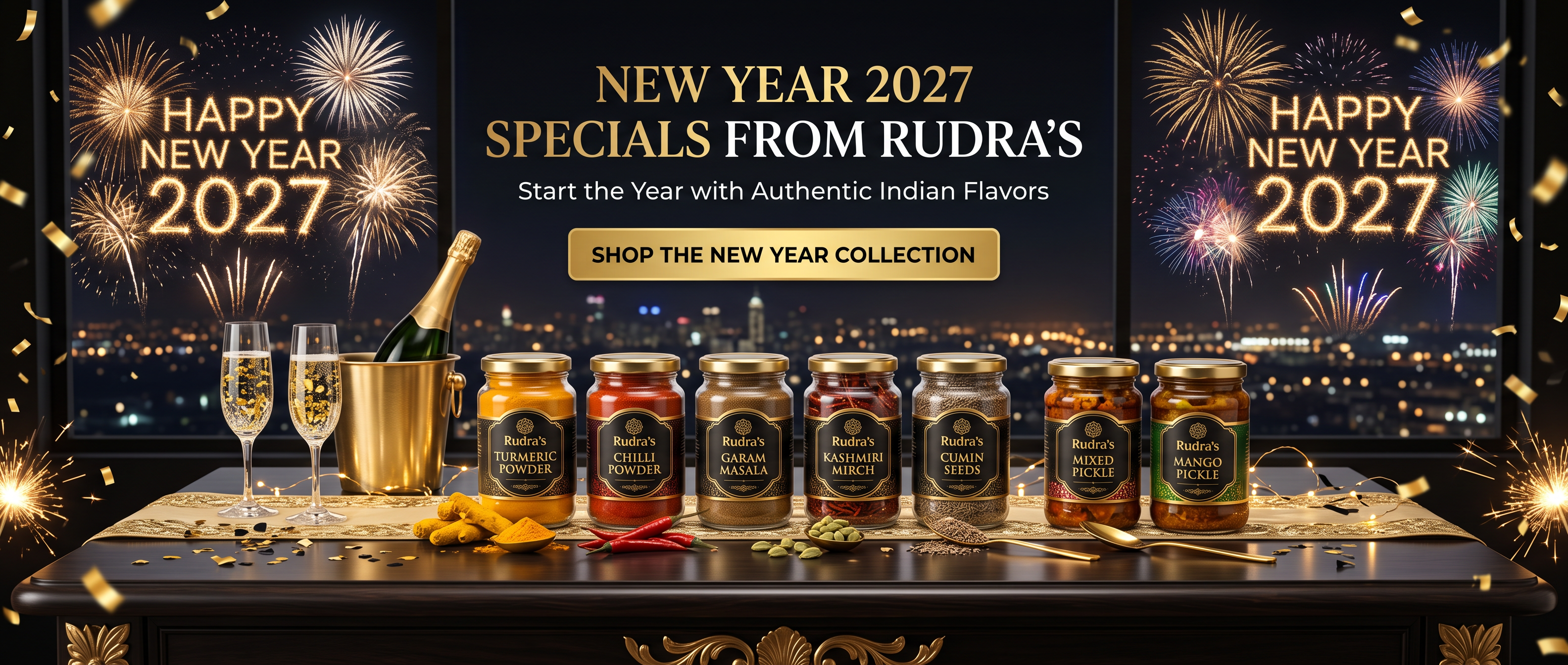 Rudra's New Year 2027 Banner